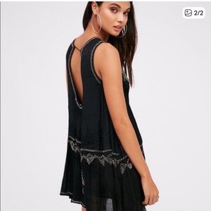 Free People Delilah Beaded Mini Dress